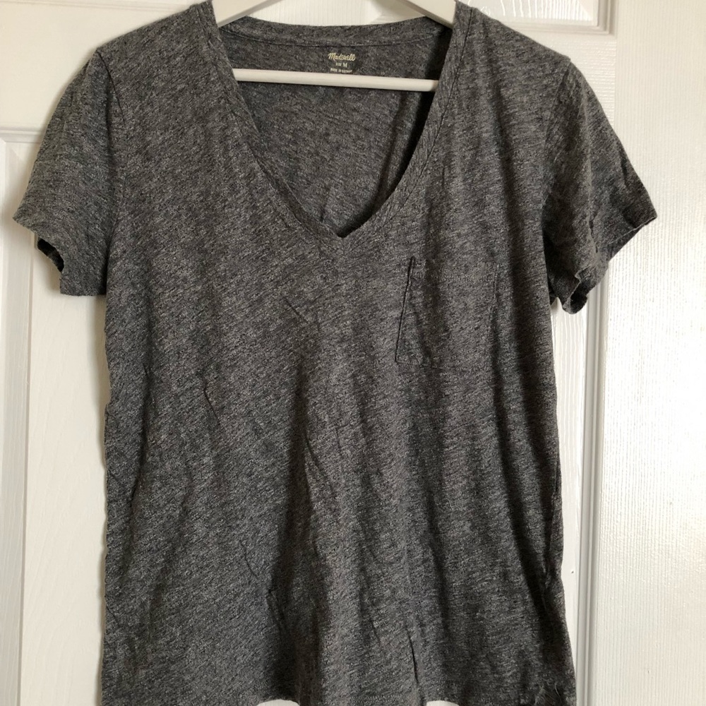 Madewell whisper v-neck pocket tee